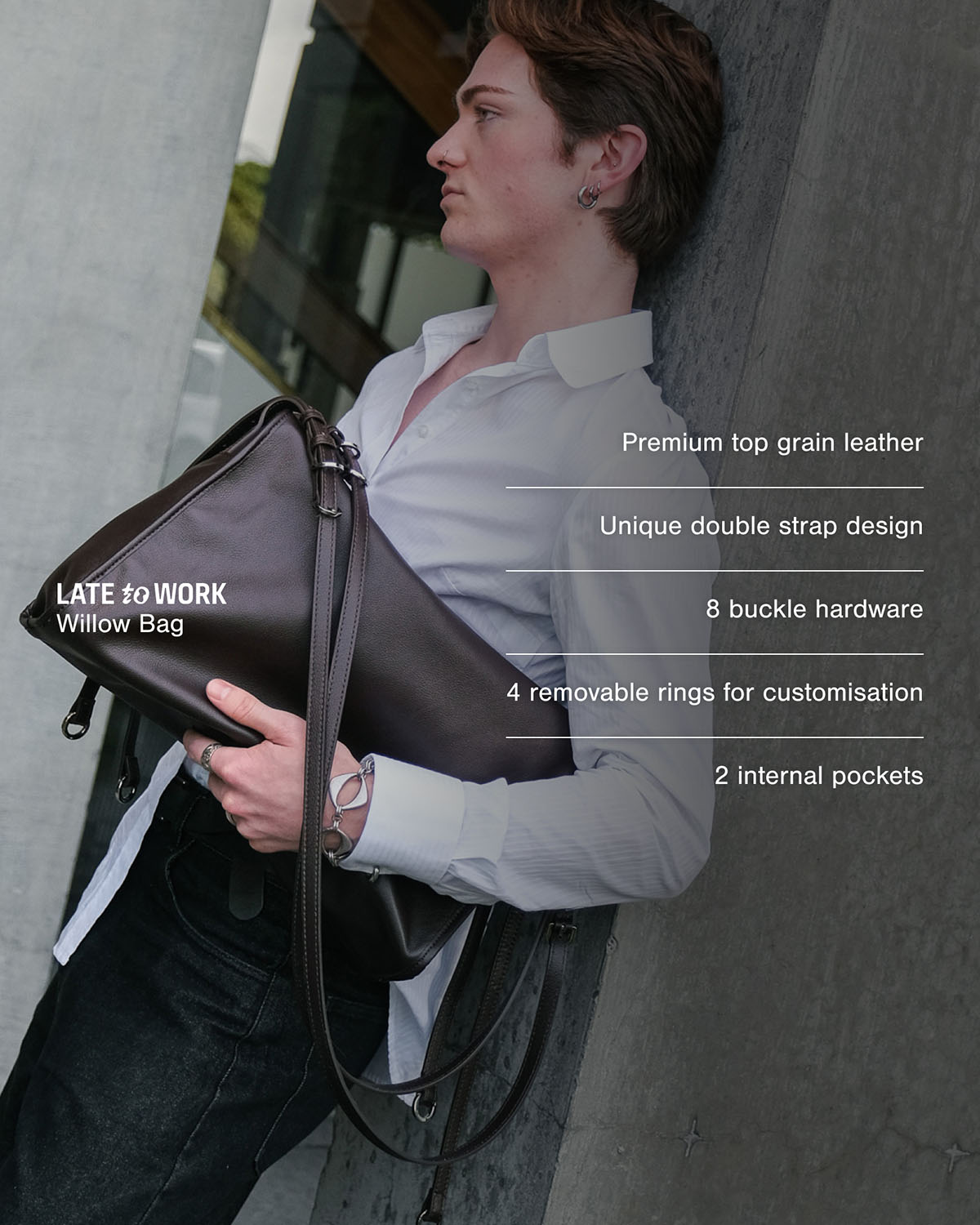 Willow Bag Brown - features