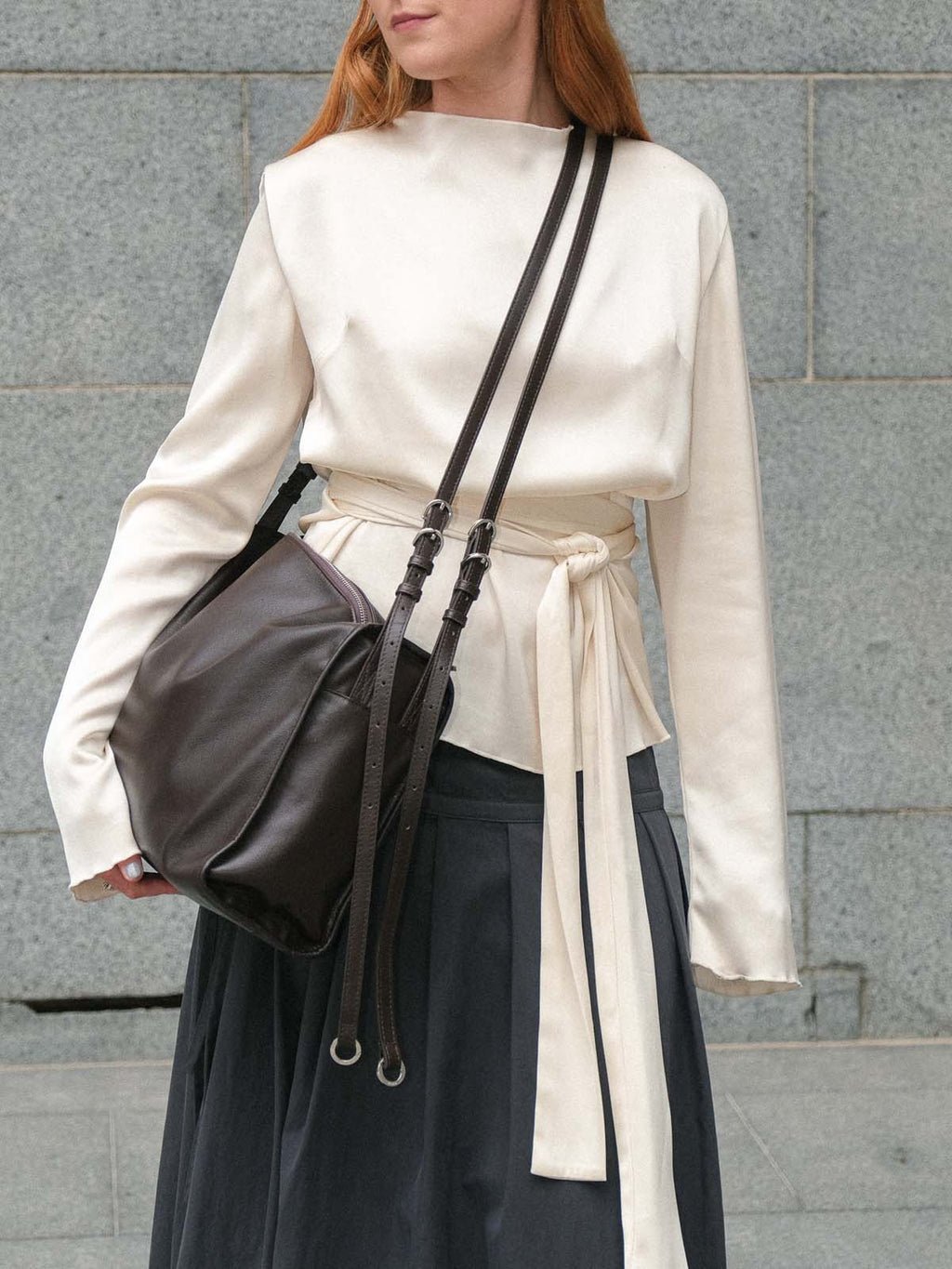 Willow Bag Brown - detail